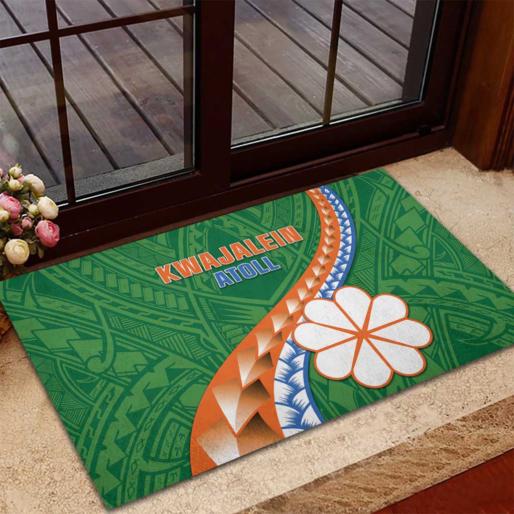Marshall Islands Kwajalein Atoll Rubber Doormat Polynesian Tribal Tattoo LT05 - Polynesian Pride