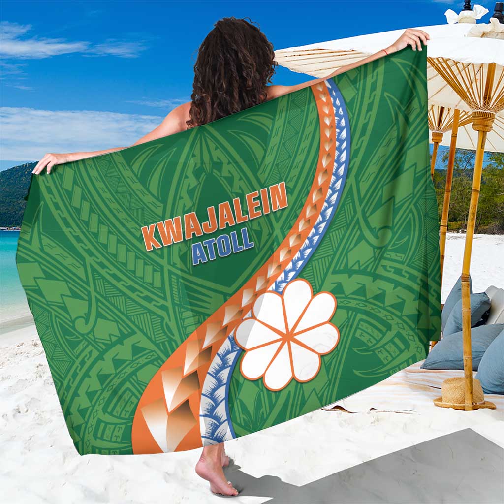 Marshall Islands Kwajalein Atoll Sarong Polynesian Tribal Tattoo LT05 One Size 44 x 66 inches Green - Polynesian Pride