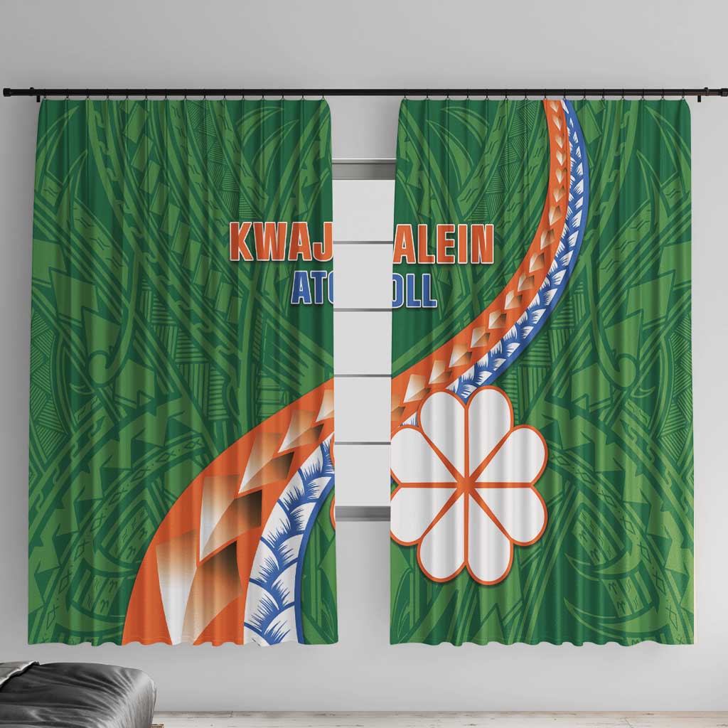 Marshall Islands Kwajalein Atoll Window Curtain Polynesian Tribal Tattoo