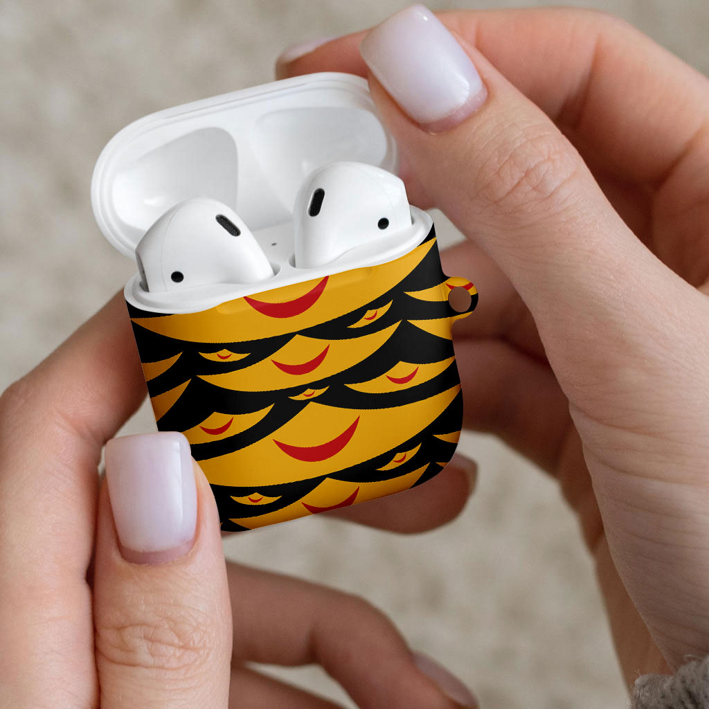 Hawaii Ahu Ula Inspired AirPods Case Black Version LT05 - Polynesian Pride