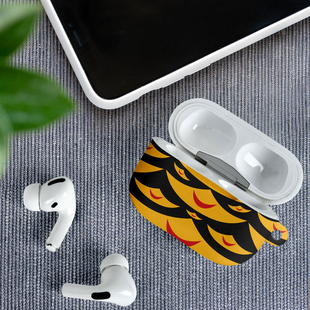 Hawaii Ahu Ula Inspired AirPods Case Black Version LT05 - Polynesian Pride