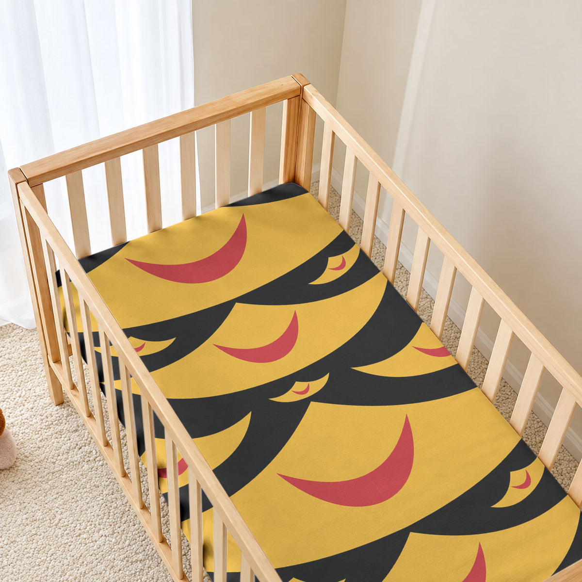 Hawaii Ahu Ula Inspired Baby Bed Cover Black Version