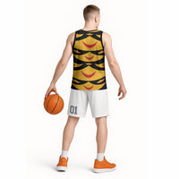 Hawaii Ahu Ula Inspired Basketball Jersey Black Version LT05 - Polynesian Pride