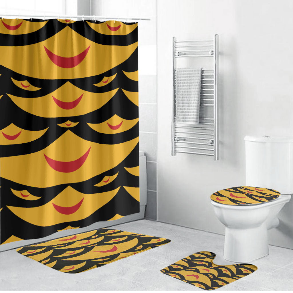 Hawaii Ahu Ula Inspired Bathroom Set Black Version LT05 Bathroom Set (4 pcs) Black - Polynesian Pride