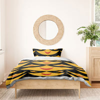 Hawaii Ahu Ula Inspired Bedding Set Black Version LT05 - Polynesian Pride