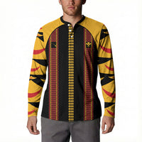 Hawaii Ahu Ula Inspired Button Sweatshirt Black Version LT05 - Polynesian Pride