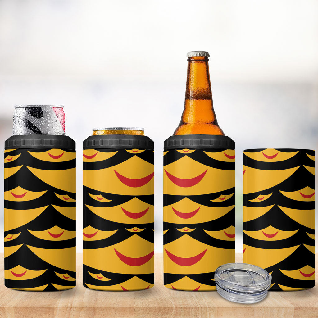 Hawaii Ahu Ula Inspired 4 in 1 Can Cooler Tumbler Black Version LT05 - Polynesian Pride