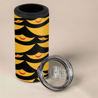 Hawaii Ahu Ula Inspired 4 in 1 Can Cooler Tumbler Black Version LT05 - Polynesian Pride