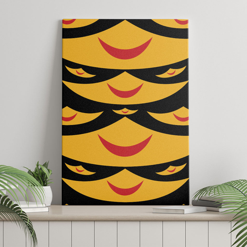 Hawaii Ahu Ula Inspired Canvas Wall Art Black Version LT05 - Polynesian Pride