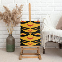 Hawaii Ahu Ula Inspired Canvas Wall Art Black Version LT05 - Polynesian Pride