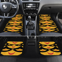 Hawaii Ahu Ula Inspired Car Mats Black Version LT05 Set 4pcs Black - Polynesian Pride