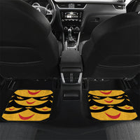 Hawaii Ahu Ula Inspired Car Mats Black Version LT05 Set 2pcs - Back Black - Polynesian Pride