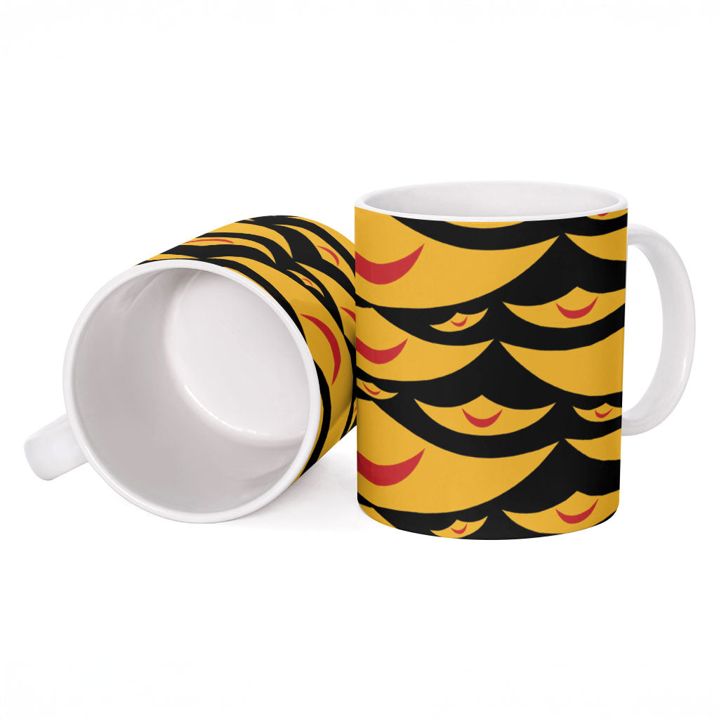 Hawaii Ahu Ula Inspired Ceramic Mug Black Version LT05 - Polynesian Pride