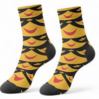 Hawaii Ahu Ula Inspired Crew Socks Black Version