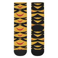 Hawaii Ahu Ula Inspired Crew Socks Black Version