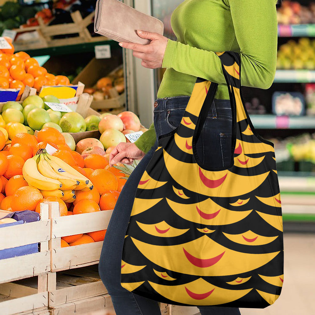 Hawaii Ahu Ula Inspired Grocery Bag Black Version LT05 - Polynesian Pride