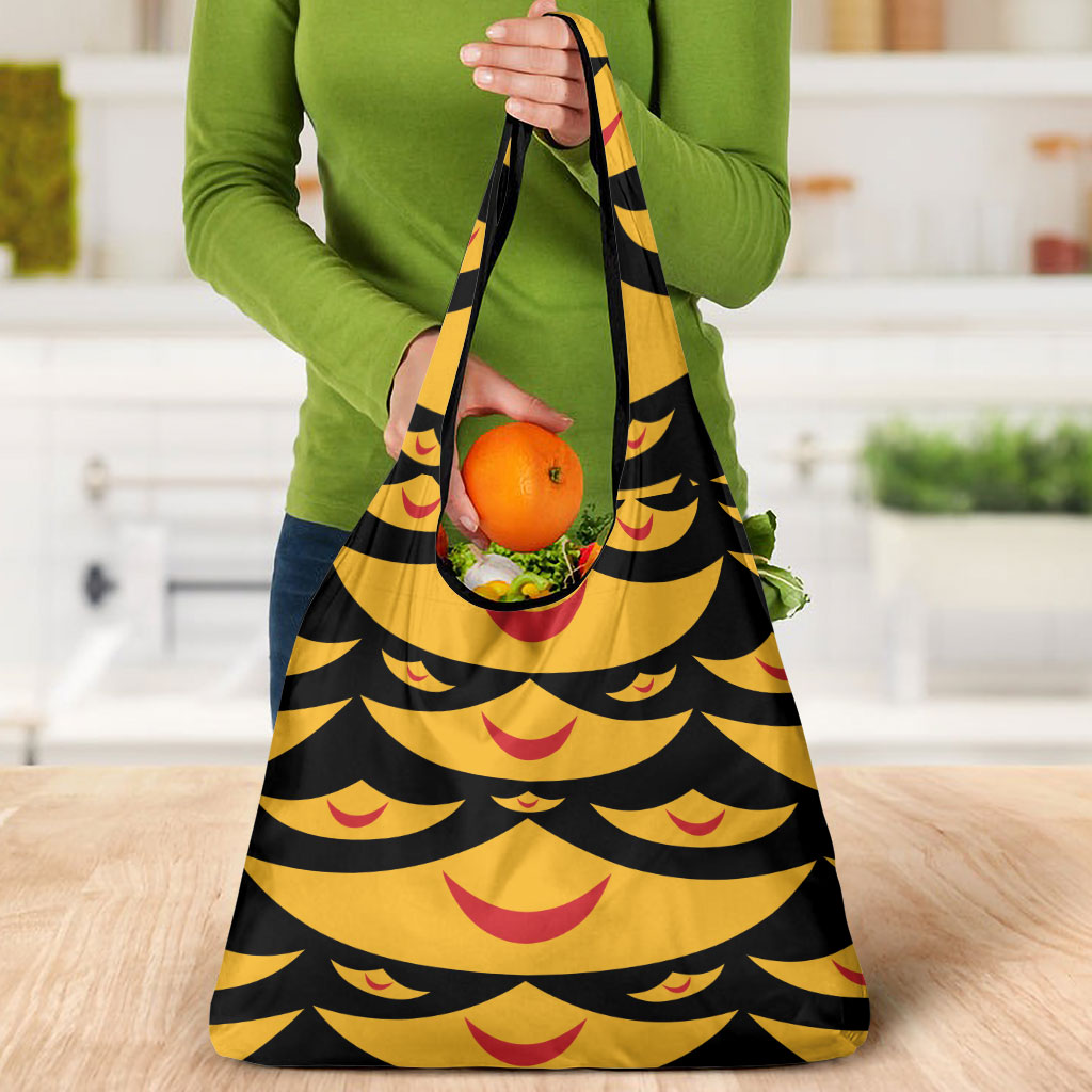 Hawaii Ahu Ula Inspired Grocery Bag Black Version LT05 - Polynesian Pride