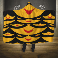 Hawaii Ahu Ula Inspired Hooded Blanket Black Version LT05 - Polynesian Pride