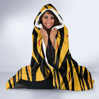 Hawaii Ahu Ula Inspired Hooded Blanket Black Version LT05 - Polynesian Pride