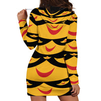 Hawaii Ahu Ula Inspired Hoodie Dress Black Version LT05 - Polynesian Pride