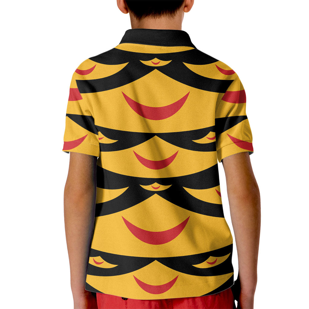 Hawaii Ahu Ula Inspired Kid Polo Shirt Black Version LT05 - Polynesian Pride