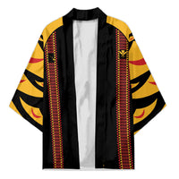 Hawaii Ahu Ula Inspired Kimono Black Version