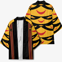 Hawaii Ahu Ula Inspired Kimono Black Version