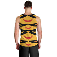 Hawaii Ahu Ula Inspired Men Tank Top Black Version LT05 - Polynesian Pride