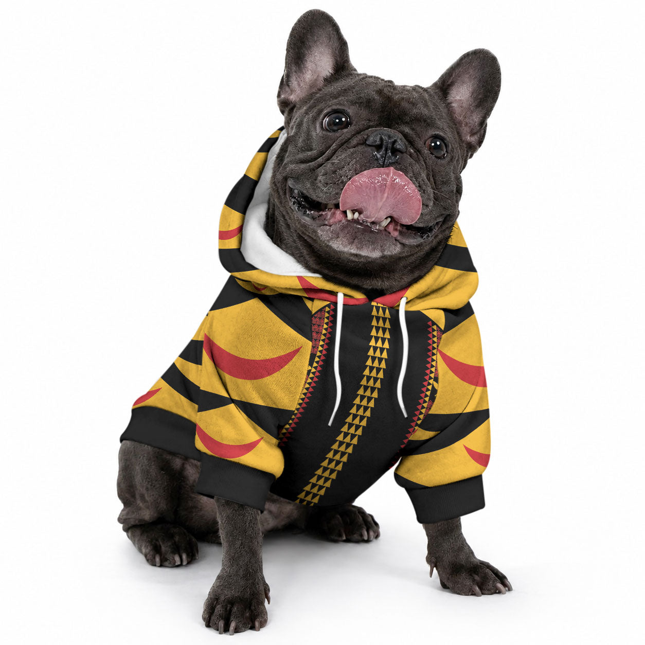 Hawaii Ahu Ula Inspired Pet Hoodie Black Version LT05 - Polynesian Pride