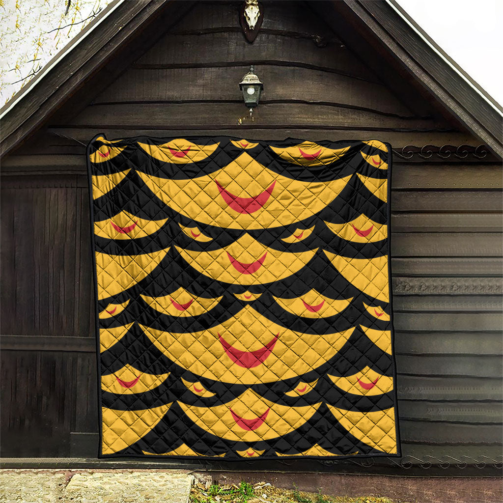 Hawaii Ahu Ula Inspired Quilt Black Version LT05 - Polynesian Pride