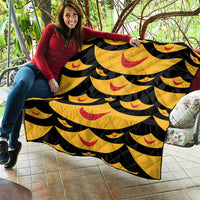 Hawaii Ahu Ula Inspired Quilt Black Version LT05 - Polynesian Pride