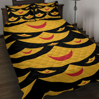 Hawaii Ahu Ula Inspired Quilt Bed Set Black Version LT05 Black - Polynesian Pride