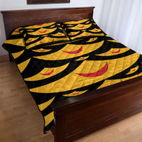 Hawaii Ahu Ula Inspired Quilt Bed Set Black Version LT05 - Polynesian Pride
