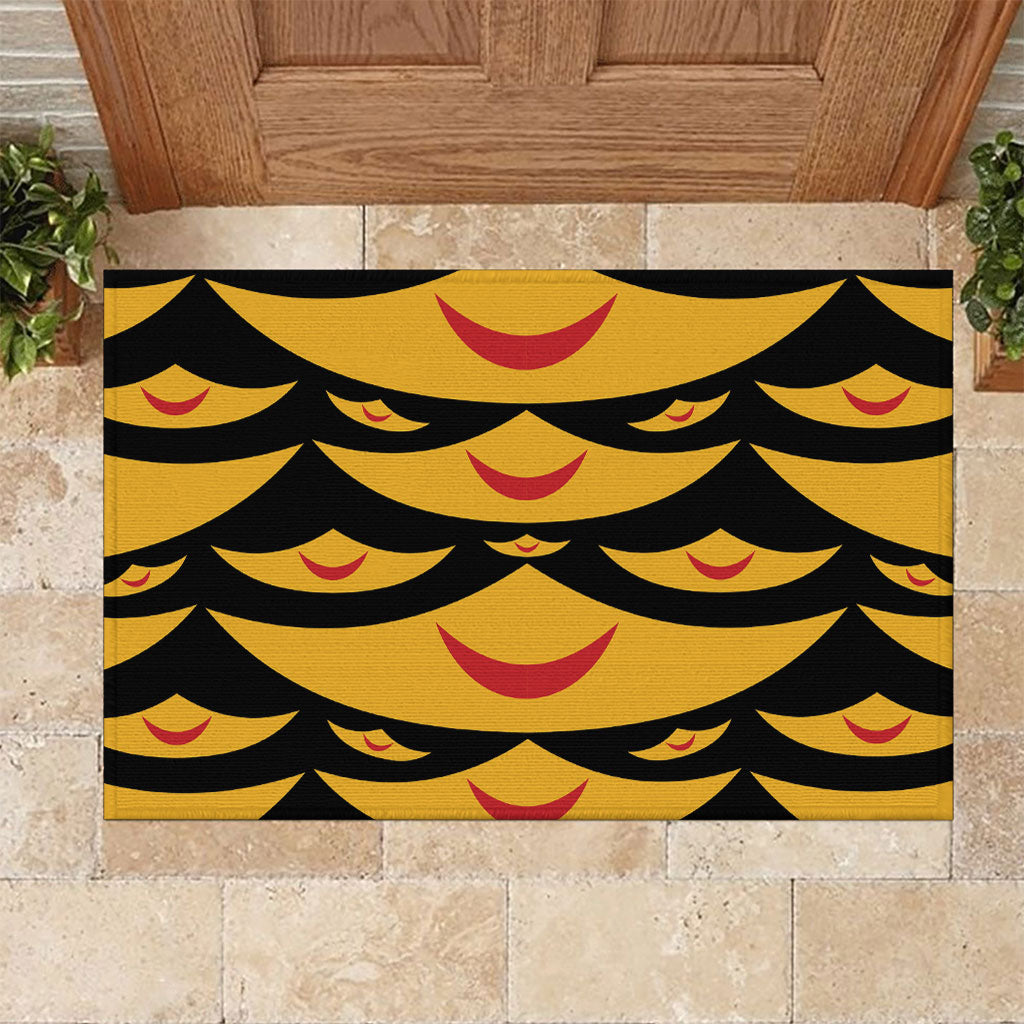 Hawaii Ahu Ula Inspired Rubber Doormat Black Version LT05 Black - Polynesian Pride