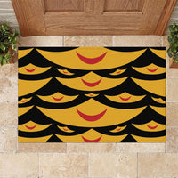 Hawaii Ahu Ula Inspired Rubber Doormat Black Version LT05 Black - Polynesian Pride