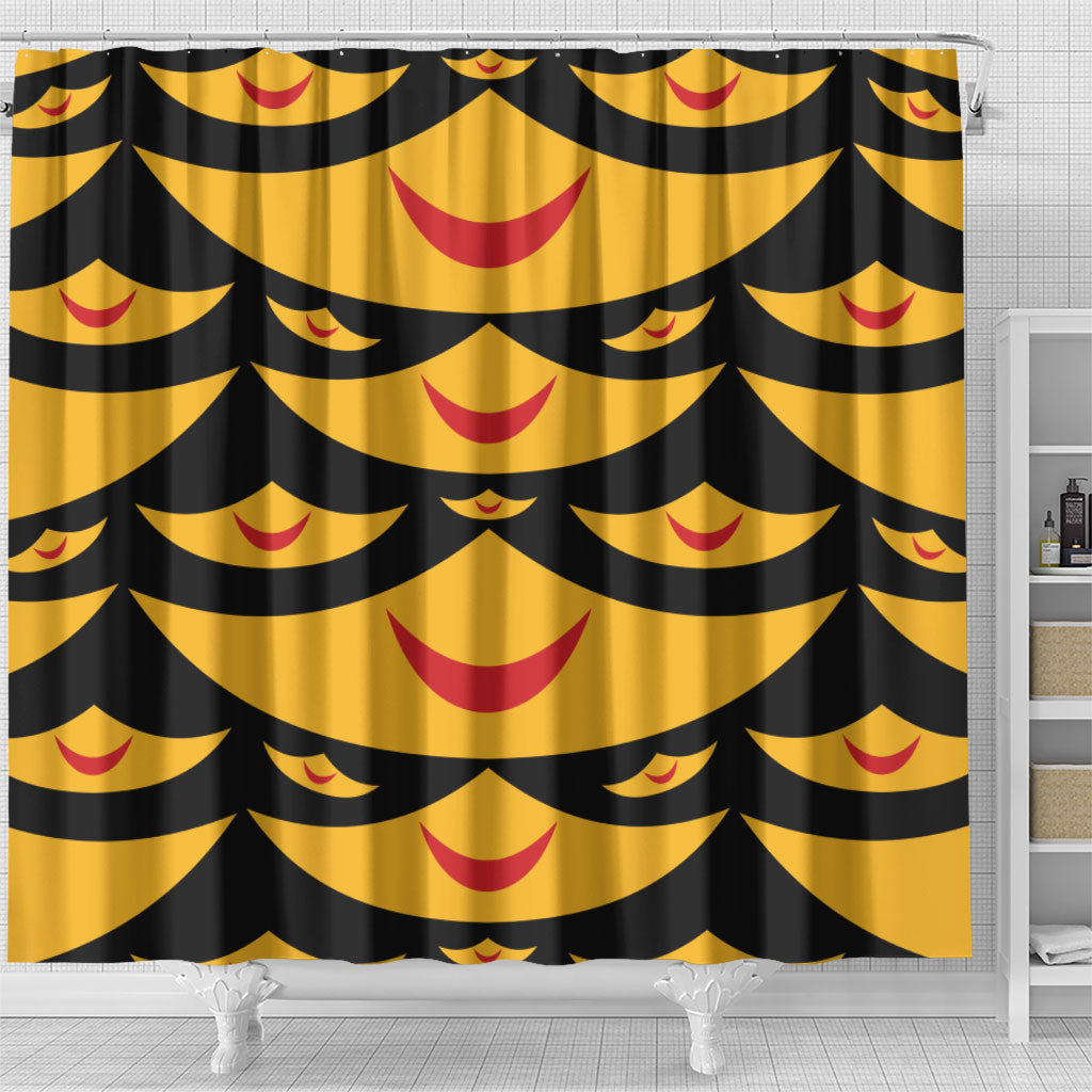 Hawaii Ahu Ula Inspired Shower Curtain Black Version LT05 - Polynesian Pride