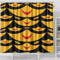 Hawaii Ahu Ula Inspired Shower Curtain Black Version LT05 - Polynesian Pride