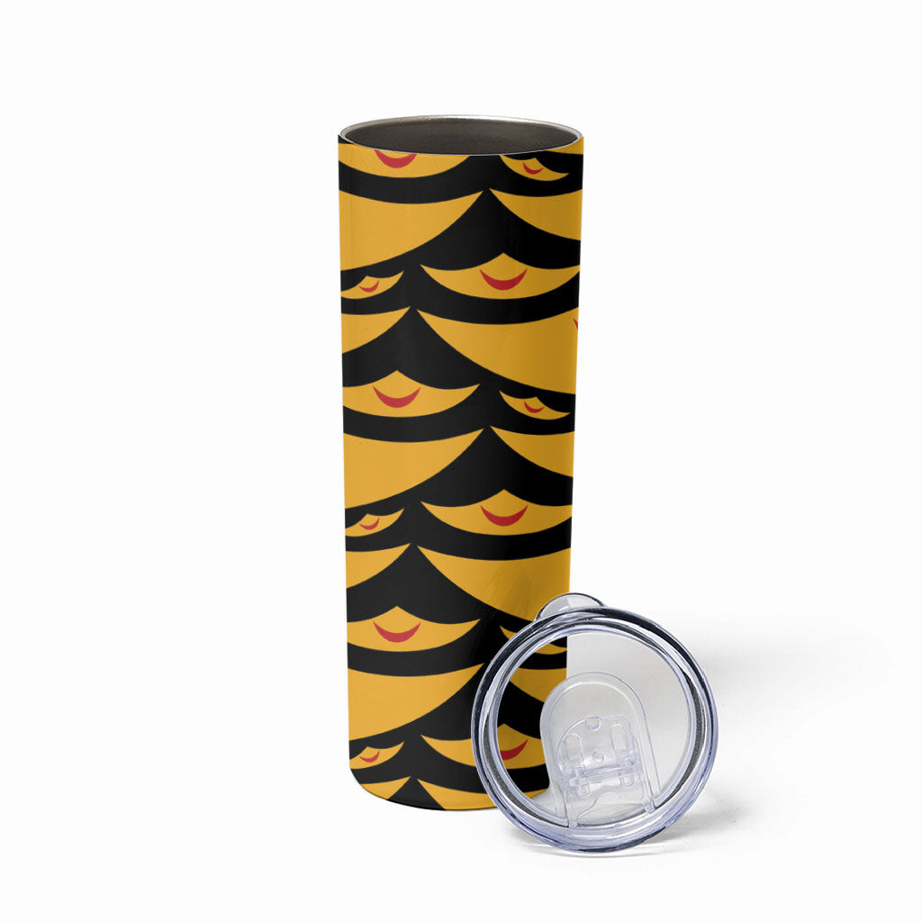 Hawaii Ahu Ula Inspired Skinny Tumbler Black Version LT05 - Polynesian Pride