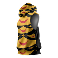 Hawaii Ahu Ula Inspired Sleeveless Hoodie Black Version