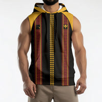 Hawaii Ahu Ula Inspired Sleeveless Hoodie Black Version