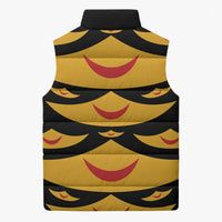 Hawaii Ahu Ula Inspired Sleeveless Puffer Jacket Black Version