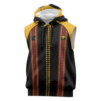 Hawaii Ahu Ula Inspired Sleeveless Zip Hoodie Black Version