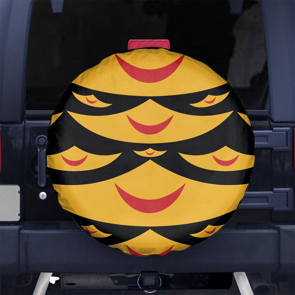 Hawaii Ahu Ula Inspired Spare Tire Cover Black Version LT05 No hole Black - Polynesian Pride