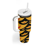 Hawaii Ahu Ula Inspired Tumbler With Handle Black Version LT05 - Polynesian Pride