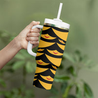 Hawaii Ahu Ula Inspired Tumbler With Handle Black Version LT05 - Polynesian Pride