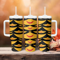 Hawaii Ahu Ula Inspired Tumbler With Handle Black Version LT05 - Polynesian Pride