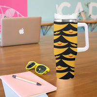 Hawaii Ahu Ula Inspired Tumbler With Handle Black Version LT05 - Polynesian Pride
