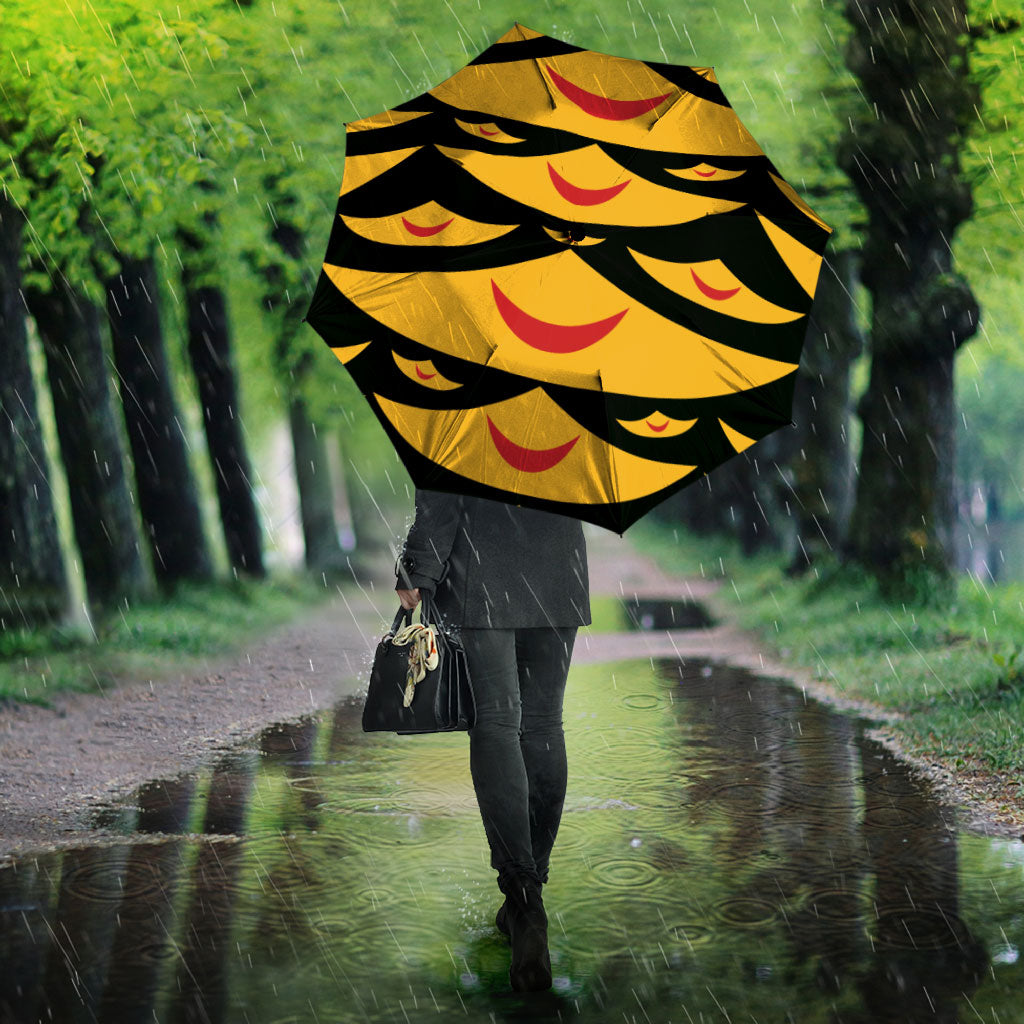 Hawaii Ahu Ula Inspired Umbrella Black Version