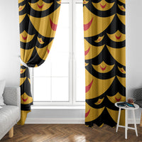 Hawaii Ahu Ula Inspired Window Curtain Black Version LT05 - Polynesian Pride