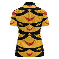 Hawaii Ahu Ula Inspired Women Polo Shirt Black Version LT05 - Polynesian Pride